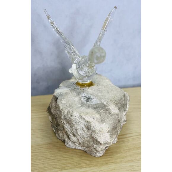 Vintage Crystal & Rock Len Chodirker Canadian Artist Paperweight MCM Decor - Picture 9 of 10